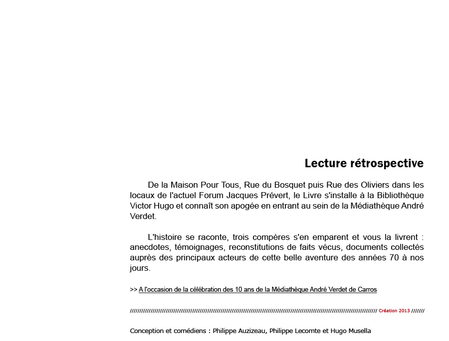 Aséta - Cie Voix Public - Compagnie de Théâtre Professionnelle - Carros/Alpes-Maritimes/France