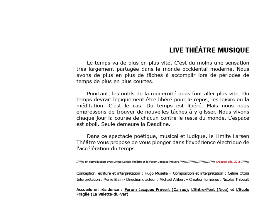 Scrooge - Cie Voix Public - Compagnie de Th&eacute;&acirc;tre Professionnelle - Carros/Alpes-Maritimes/France